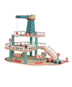 Egmont Toys fa játék garázs daruval