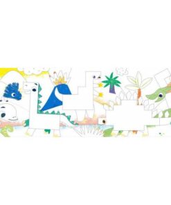 Építs és rajzolj - fejlesztő kreatív készlet, dinoszauruszok Avenir