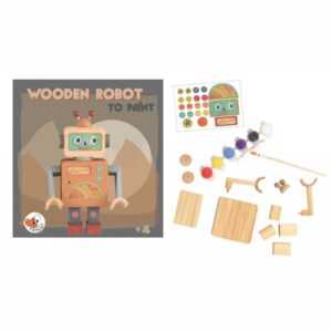 Egmont Toys festhető fa játék robot