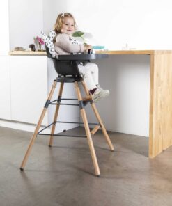 Evolu 2 Etetőszék Lábhosszabító + Footrest - Fa - Fa/Antracit