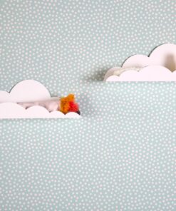 Felhő Fali Polc - Fém - Fehér