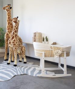 Hintaállvány Mózeskosárnak - Fa - Fehér