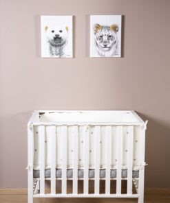 Járóka 94 + Kerekek - 75x95cm - Fehér