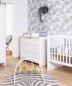 Quadro White Komód + Fiókok + Pelenkázó - Fehér