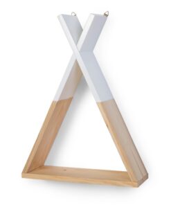 Tipi Fali Polc - Fa/Fehér