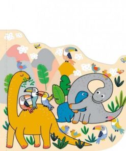 Mágikus vízzel festő könyv matricákkal, dinoszauruszok Avenir