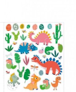 Mágikus vízzel festő könyv matricákkal, dinoszauruszok Avenir