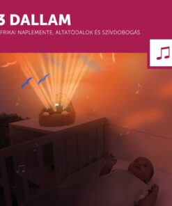 Zazu – HENRY naplemente kivetítő mozgó vetítéssel és nyugtató dallamokkal