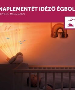 Zazu – SHALLY naplemente kivetítő mozgó vetítéssel és nyugtató dallamokkal