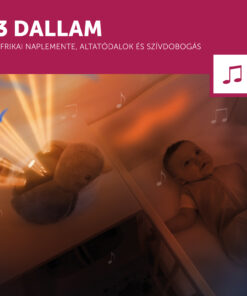 Zazu – SHALLY naplemente kivetítő mozgó vetítéssel és nyugtató dallamokkal