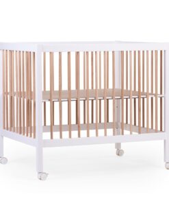 Járóka 97 + Kerekek - 75x95cm - Fa/Fehér