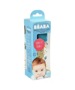 Szélesnyakú Üveg Cumisüveg 240 ml - Sárga - Kék koronák