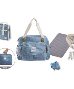 Geneva II Pelenkázó táska - Kék