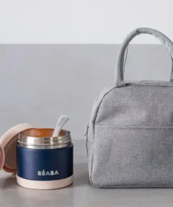 On-the-go Uzsonnás táska - szürke/rózsaszín