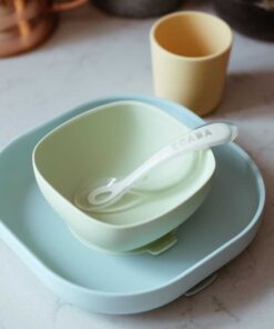 Szilikon étkező szett - 4 db - Sárga