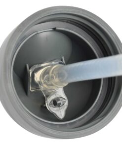 Szívószálas Ivópohár 300 ml - Sötétszürke