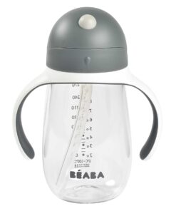 Szívószálas Ivópohár 300 ml - Sötétszürke