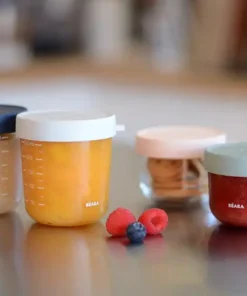 Üveg tároló doboz szett 4 db - 150 ml Rózsaszín - 150 ml Eukaliptusz - 250 ml Halvány köd - 250 ml Sötétkék