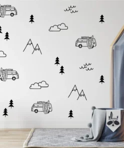 Nyáriszünet falmatrica - fekete