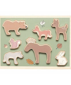 Fa puzzle Az erdő állatai Jabadabado