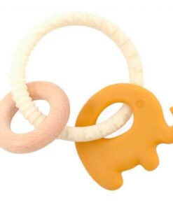 Szilikon elefántos rágóka sárga Magni