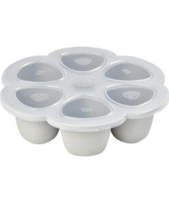 Béaba Szilikon multifunkciós bébiétel tároló - 6 x 150 ml - Halvány köd