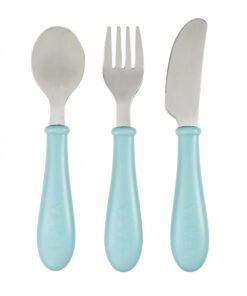 Béaba Rozsdamentes Acél Tanuló Evőeszközök - Friss zöld