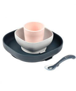 Béaba Szilikon étkező szett - 4 db - Éjkék