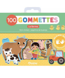 100 db-os matrica készlet, A farm Auzou