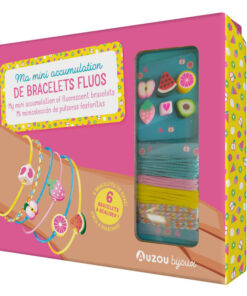 Mini fluoreszkáló karkötők, ékszerkészítő készlet Auzou