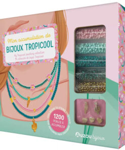 Gyöngyfűző ékszerkészítő készlet, trópusi színek Auzou