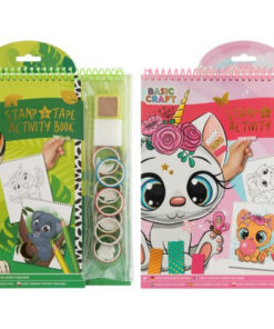 Fejlesztő színező nyomdával és dekor ragasztószalaggal 28x21cm, kétféle Grafix