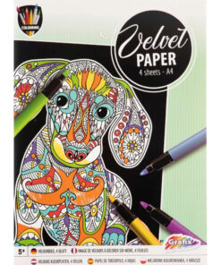 Bársony színező készlet A4-es , állatok