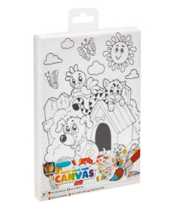 Vászonkép kifestő matrica ívvel, Háziállatok Grafix