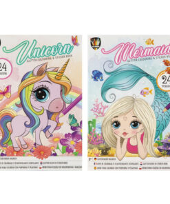 Csillámos színező füzet A4-es, kétféle Grafix