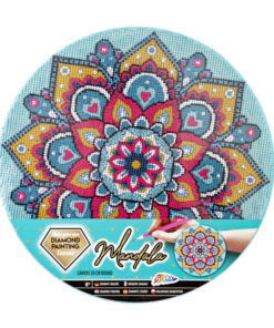 Mandala gyémántszemes kép kreatív készlet, Kék Grafix