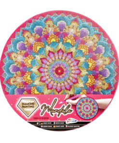 Mandala gyémántszemes kép kreatív készlet, Rózsaszín Grafix
