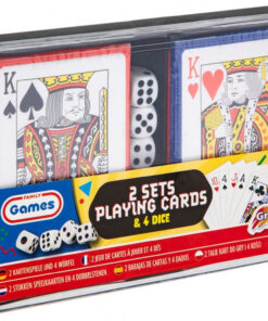 Dupla paklis francia kártya csomag dobókockákkal, Grafix