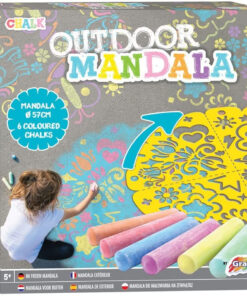 57 cm-es mandala sablon 6 db színes aszfaltkrétával Grafix