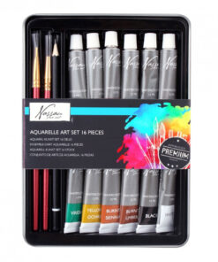 Festékkészlet fém dobozban, 16 db-os CraftArt