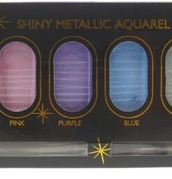 Akvarell festő készlet, Pezsgő metál színek CraftArt