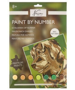 Festés számok szerint: Kutyus 33,5x23,8cm CraftArt