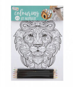 Számok szerint színező lapok ceruza készlettel Grafix