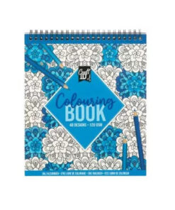 Spirálozott színező füzet 48 képpel, Kék CraftArt