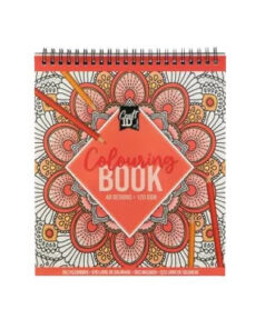 Spirálozott színező füzet 48 képpel, Narancssárga CraftArt