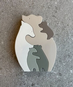 Petu Petu Szilikon formaillesztő maci- Erdei színek