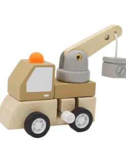 Felhúzható, pasztell színű darus autó