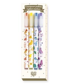 Csillám filctoll készlet - 4 glitteres színben - 4 Tinou glitter markers