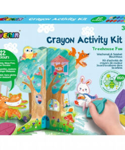 Kreatív színező készlet méhviasz krétával, Móka a faházban Avenir