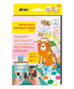 Akvarell festő és origami készlet, Háziállatok Avenir